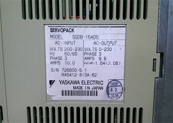 SGDB-15ADS AC 서보 증폭기 200V - 230V 9.5A 세르보팩은 10 AMPS를 입력했습니다