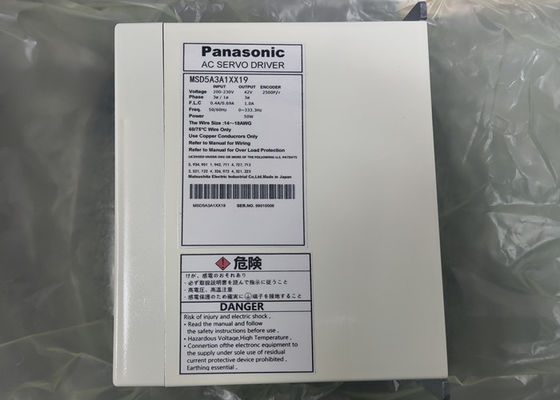 파나소닉 AC 운전자 MSD5A3A1XX19 모터는 50W 서보 기구에 의한 전력 증폭기를 운전합니다