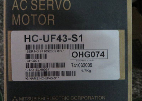 주식에서 미츠비시 400W 자동차 HC-UF43-S1 산업적 AC 서보 모터 3000rpm 뉴