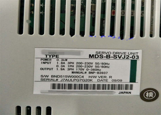 DC270-311V 28A 산업적 서보 드라이브 MDS 일련 미츠비시 MDS-B-SVJ2-03 이용된 조건