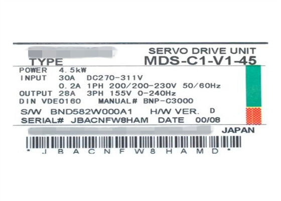 MELSERVO AC 미츠비시 서보 드라이브 MDS-C1-V1-45는 MDS-B-V1-45 새로운 조건을 대체합니다