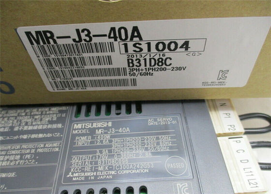 400W 미츠비시 AC 서보 모터 드라이브 MR-J3-40A 유니버셜 펄스 인터페이스 드라이버 증폭기