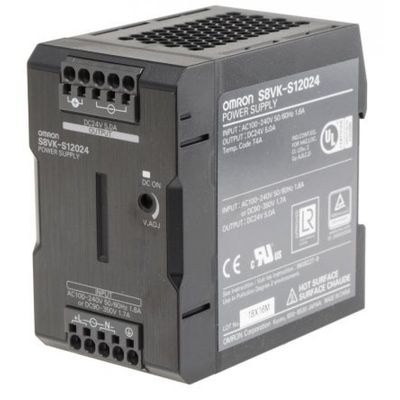 옴론 S8VK-S12024 전환 상태 120 와트 24 VDC 5 AMP 100-240 VAC은 밀고 들어옵니다