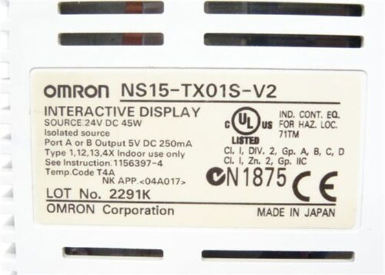 옴론 NS15-TX01S-V2 오퍼레이터 인터페이스 15 채널 명령 ETN+SERIAL+USB 은
