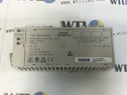 171CCC98030 모디콘 M1/M1E 프로세서 어댑터 - 1 모드 버스 - 50 마하즈 투명하 준비되 1개 이더넷