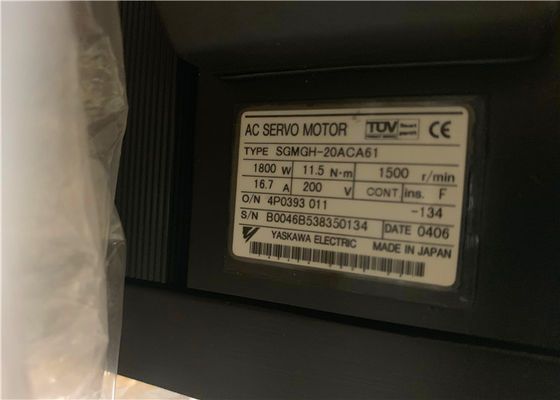 산업적 서보 모터 야스카와 11.5N.m 16.7A 200V AC 서보 모터 SGMGH-20ACA4C