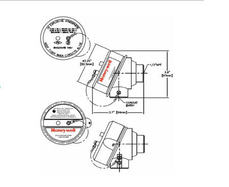 허니웰 STT 3000 시리즈 STT800 온도 모델들 STT820, STT830, STT840