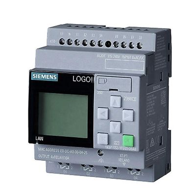 6ED1052-1FB08-0BA1 논리 모듈, 디스플레이 PS/I/O : 115V/230V/relay, 8 DI/4 DQ, 메모리 400 블록