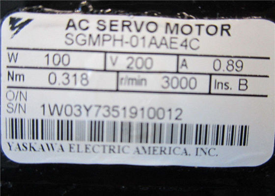 SGMPH-01AAE4C 산업적 서보 모터 야스카와  100W 200V 0.89A AC 서보 모터 Ｃ