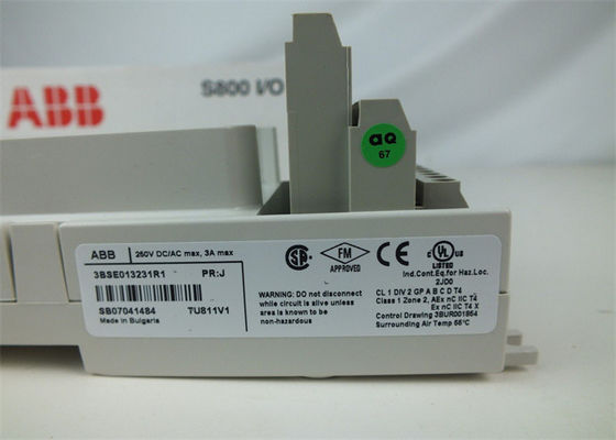 ABB 새로운 3BSE013231R1 S800 입출력 TU811V1 소형화 모듈 단말장치, MTU, 250V