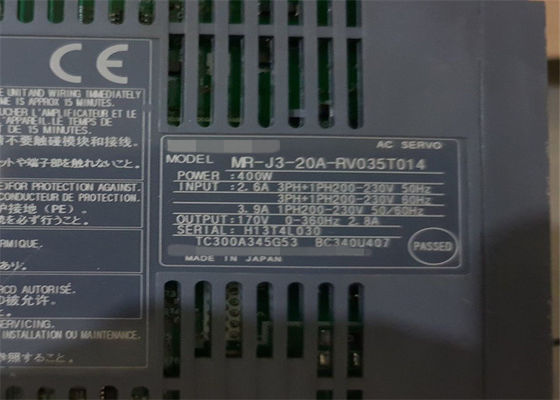 미쯔비시 전기 기계（주） 증폭기 MR-J3-20A-RV035T014 400W 2.6A 산업적 AC 서보 드라이브