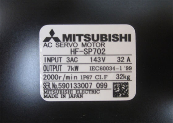 미츠비시 J3 시리즈 인더스트리얼 서보 모터 7.0KW HF-SP702 2000rpm 1-3/8in 143 vac