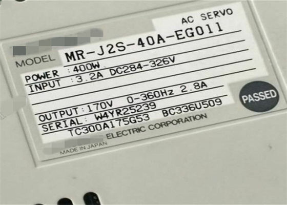 미츠비시 산업적 교류 서보 증폭기 MR-J2S-40A-EG011은 새로운 400W 170V 2.8A를 운전합니다