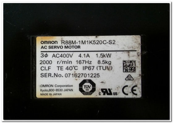 미츠비시 R88M-1M1K520C-S2 서보 모터 1S-시리즈 중앙 불활동 1.5 KW 2000년 R/MIN