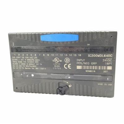 GE  IC200MDL640 입력 모듈 VERSAMAX 24V DC 긍정적 / 부정 논리 16 불연속점