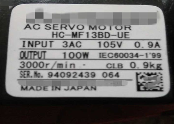 주식에서 미츠비시 100W 모터 HC-MF13BD-UE 전기 AC 서보 모터 뉴