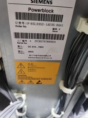 지멘스 6SL3352-1AE35-0AA1 510-750 Ｖ DC, 490 모터 모듈 3은 색칠한 모듈을 단계적으로 시행합니다