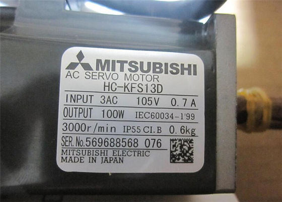 주식에서 뉴 미츠비시 100W 인듀트리얼 AC 서보 모터 HC-KFS13D 3AC 105V 0.7A