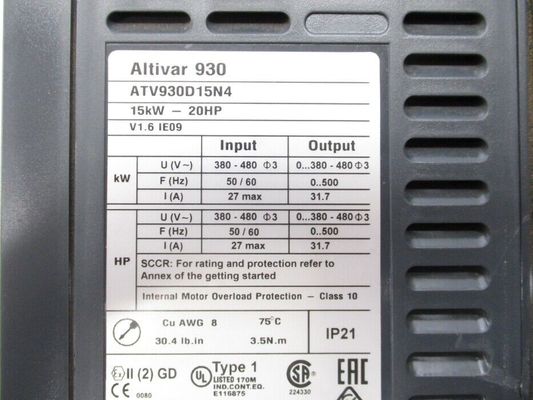 ATV930D15N4 쉐나이더  슈나이더전력 가변속구동, 알티바 절차 ATV900, AT