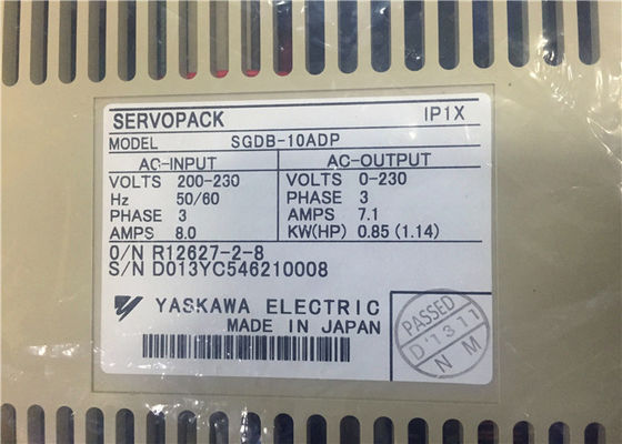 야스카와 SGDB-10ADP 50/60HZ SERVOPACK 산업적 서보 드라이브  850W