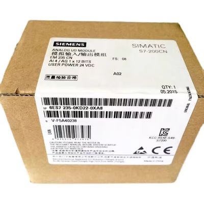 지멘스 6ES7235-0KD22-0XA8 I/O 모듈 아날로그 4 AI 10 VDC +/-10 Ｖ DC 12 비트