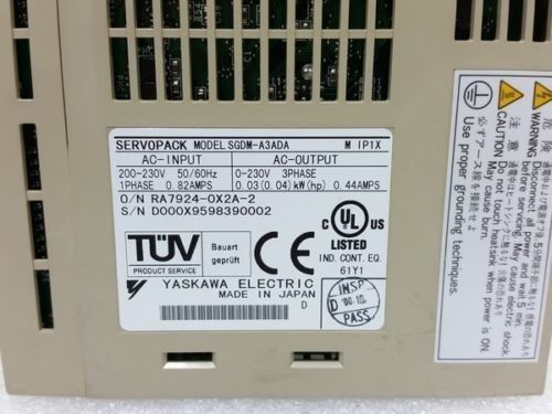 SGDM-A3ADA 야스카와 전기 세르보팩 야스카와 AC 200-230V 입력 1PH SERVOPACK
