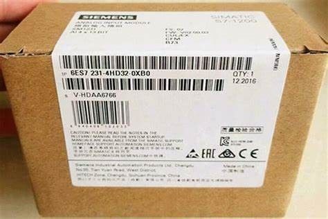 지멘스 6ES7231-4HD32-0XB0 논리 모듈 SIMATIC S7-1200 아날로그 입력 SM 1231년