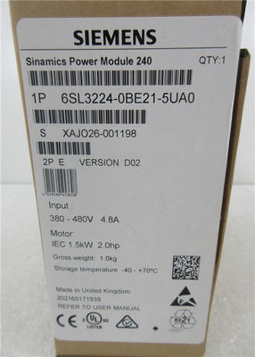 지멘스 SINAMICS 6SL3224-0BE21-5UA0 G120 인버터 3AC 380-480V 1.5KW