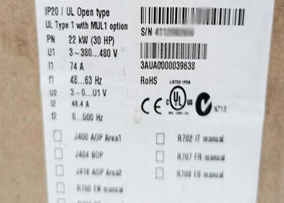 ACS310-03E-48A4-4 저전압 AC은 3AUA0000039638 4A IP20을 운전합니다