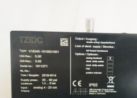 V18345-1010521001 ABB 전기도금한 것 공기 포지셔너 TZIDC 1/2-14 NPT
