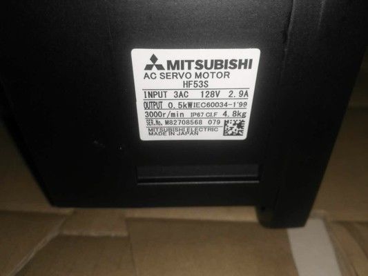 HF53S 미츠비시 서보 기구에 의한 전동기 0.5KW 3 단계 산업용 모터 3AC 128V 2.9A 뉴