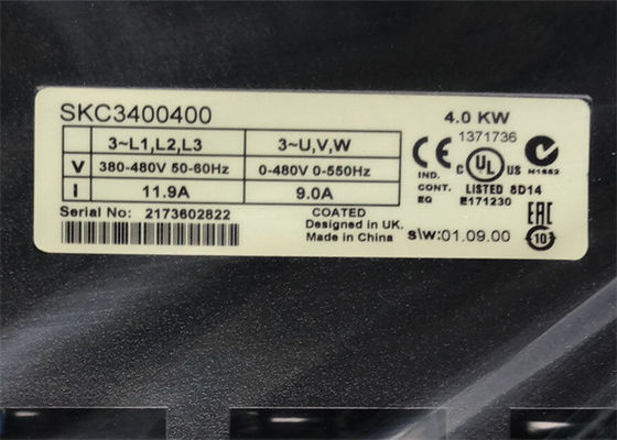 4.0KW 에머슨 조종 기술 지휘관들 SKC3400400 변하기 쉬운 AC 드라이브 역변환기 3PH 400V