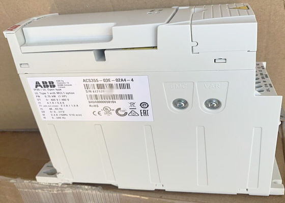 ACS355-03E-02A4-4 저전압 AC은 3AUA0000058184 0.75kW 2.4A를 운전합니다