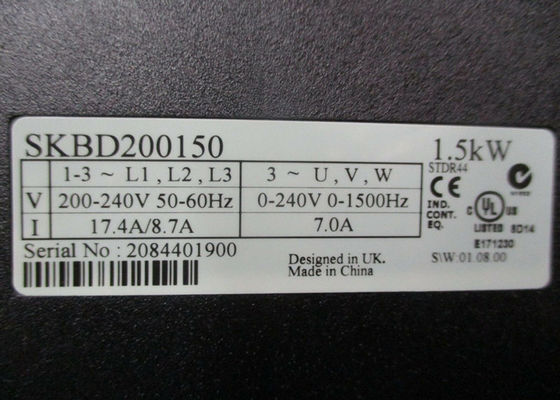 NIDEC 에머슨 조종 기술 SKBD200150 지휘관들 SK 1.5KW 200-240V 50-60Hz 17.4A/8.7A