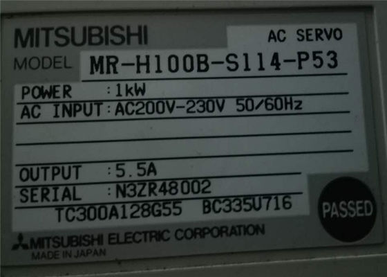 메르셀로보 MR-H 시리즈 미쓰비시 세르보 드라이브 MR-H100B-S114-P53