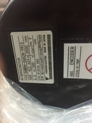 SGM-02B312B 야스카와 산업용 서보 모터 AC 서보 모터 100V 200W 2.7A 3000 RPM
