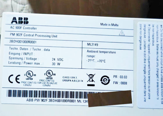 3BDH001000R0001 CPU 모듈 PM 902F ABB AC900F 중앙 단위 모듈