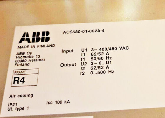 ACS580-01-062A-4 Abb 주파수 변환기 3AUA0000080498 벽에 장착된 드라이브