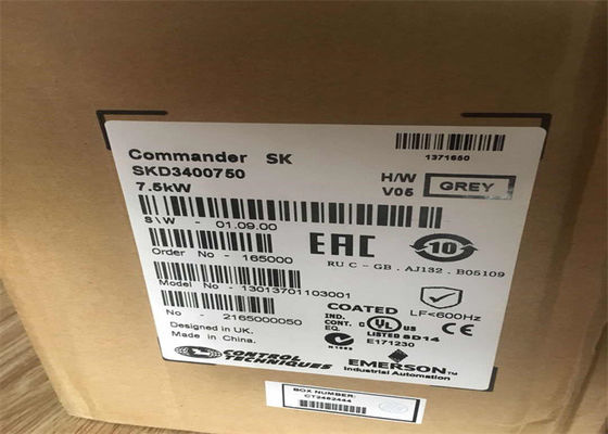 니덱 제어 기술 AC 인버터 SKD3400750 에머슨 지휘자 SK 3ph 드라이브 7.5KW 380V