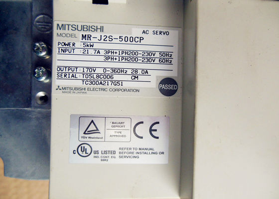 미쓰비시 MR-J 시리즈 AC 서보 증폭기 MR-J2S-500CP 5KW 산업 제어 드라이브