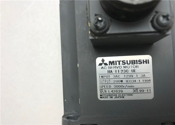 미쓰비시 200W AC SERVO MOTOR HA-FF23C-UE 3AC 129V 1.3A 3000 rpm 재고