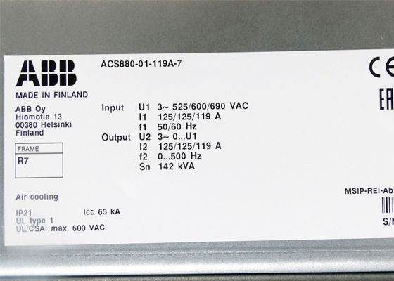 ACS880-01-119A-7 산업 드라이브 3AUA0000115107 110kW 119A 새