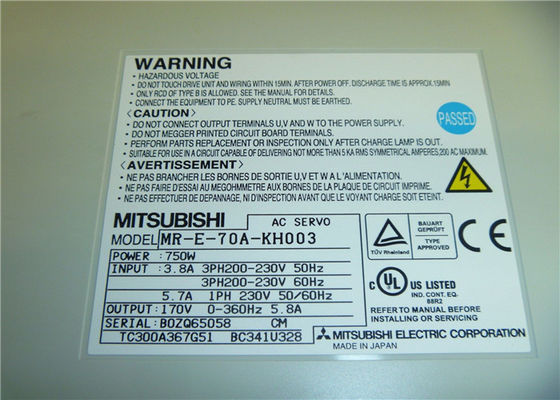750W AC 서보 모터 HF-KE73BW1-S100 컨트롤러 MR-E-70A-KH003 NEW