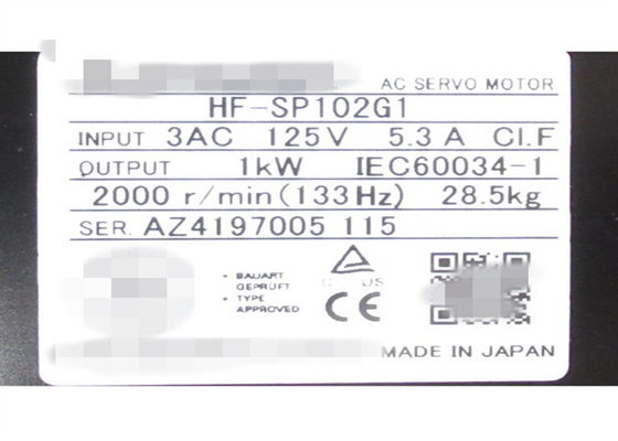 MITSUBISHI 산업용 컴팩트 서보 모터 유닛 HF-SP102G1 (1/6) 기어 CNVM-6120-6