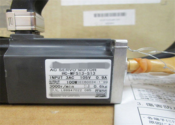 100W 미쓰비시 AC 산업 서보 모터 HC-MFS13 / HC-KFS13 일본 모터