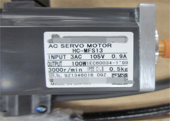 100W 미쓰비시 AC 산업 서보 모터 HC-MFS13 / HC-KFS13 일본 모터