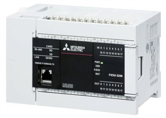미츠비시 FX5U-32MR/ES CPU 모듈 W/는 I/S 32 입출력 16 디지털 입력을 통합했습니다