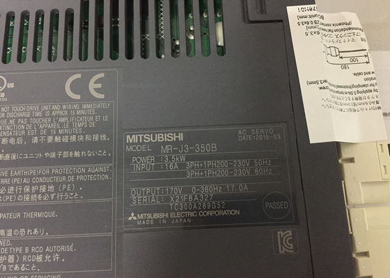 새로운 미츠비시 전기 3.5KW 산업적 드라이브 MR-J3-350B MR-J3 시리즈 교류 서보 증폭기