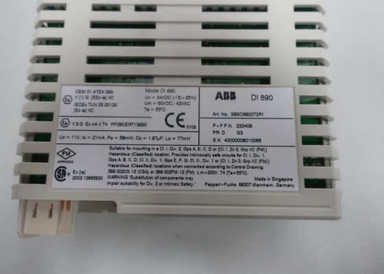 ABB DI890 3BSC690073R1 내부 안전 인터페이스 개별적으로 갈바닉 단절 채널