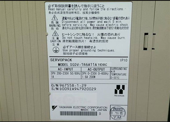 야스카와 SGDV-1R6A11A AC 세르보 증폭기 200W 새 제품